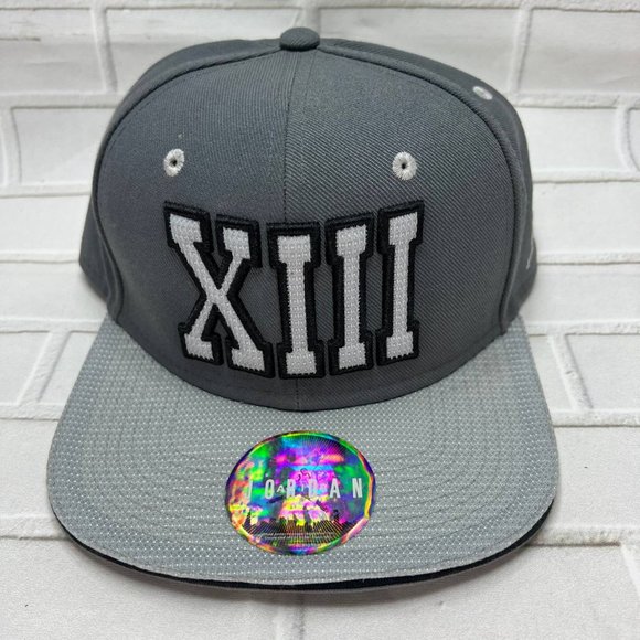 Jordan Other - Air Jordan‎ XIII Jumpman Hat Snapback Cap Gray Men